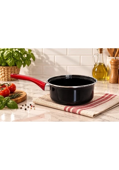 Elis Concept Emaye 14 Cm Sosluk / 900ml Siyah