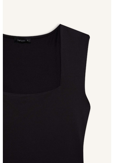 Defacto Kare Yaka Bodysuit E9045ax26smbk81 Siyah-bk81 Defacto Kare Yaka Bodysuit E9045ax26smbk81 Siyah-bk81
