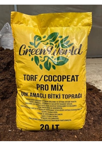 Green World 20 Litre Ithal Çok Amaçlı Bitki Toprağı Torf Cocopeat Ponza Taşı - Kokopit Özel Karışım Saksı Harcı 0.75 LT - 2.5 LT - 12 KG Green World 20 Litre Ithal Çok Amaçlı Bitki Toprağı Torf Cocopeat Ponza Taşı - Kokopit Özel Karışım Saksı Harcı 0.75 LT - 2.5 LT - 12 KG