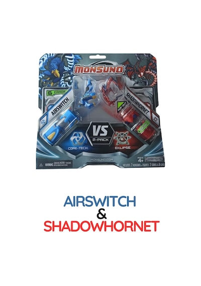 Monsuno Lisanslı Vs 2 Li Fusion Figür 3'lü Set Longfang & Hydro / Evo & Crossbolt / Airswitch & Shadowhornet Tek Beden