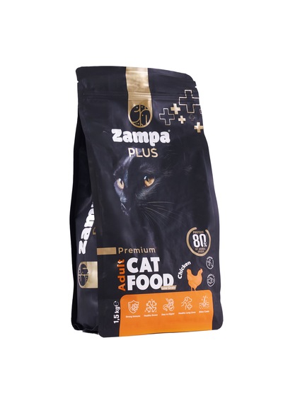 Zampa Plus Premium Tavuk Etli Yetişkin Kediler İçin Kuru Mama 1500 G