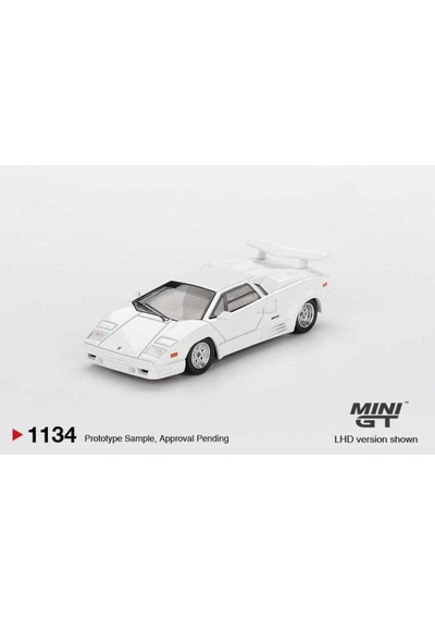 Mini-gt Lamborghini Countach 25th Anniversary Beyaz 1/64 Model Araba
