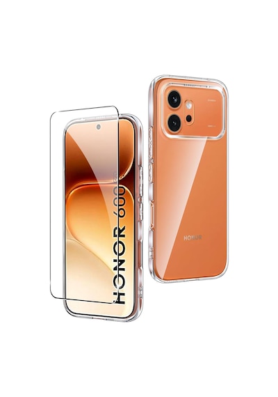 Teleplus Honor 600 Kılıf Tpu Süper Silikon + Nano Ekran Koruyucu Şeffaf