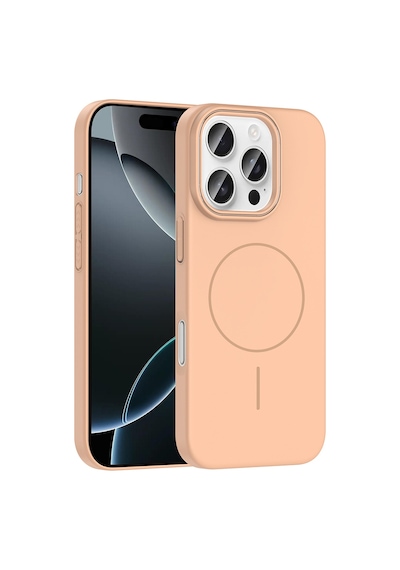 Apple iPhone Uyumlu 16 Pro Max Kılıf İnce Magsafe Kamera Yükseltili Yumuşak Silikon Pazarplus Gri