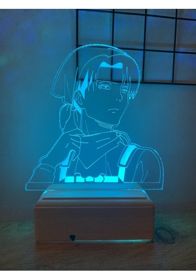 Atack Of Titan Levi Ackerman 16 Renk Gece Lambası
