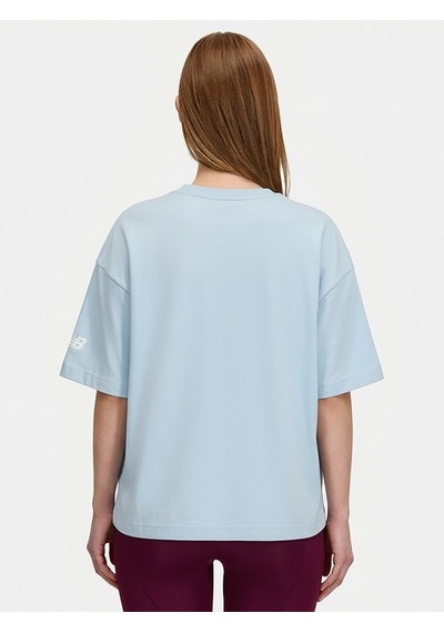New Balance Nb Lifestyle Women Tshirt Kadın Yeşil T-shirt - Wnt1402