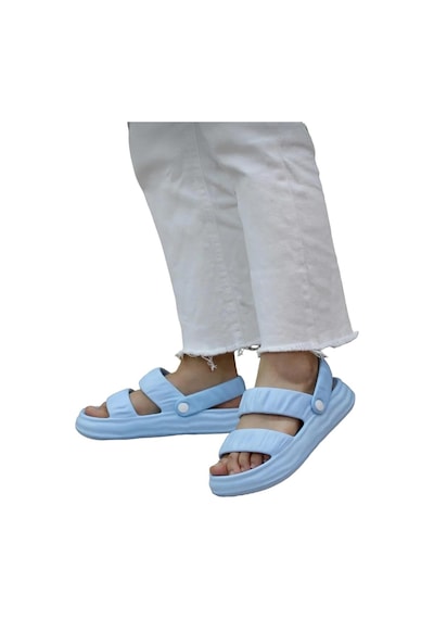 Plaj Havuz Hafif Rahat Kadın Sandalet Mavi-mavi Mavi
