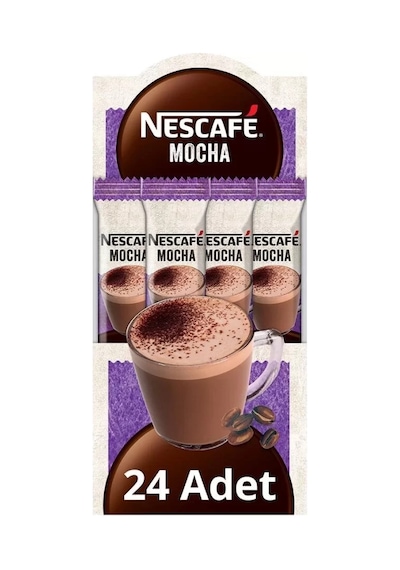 Nescafe Mocha Çikolatalı Köpüklü Kahve 17 Gr X 24 Adet Çözünebilir