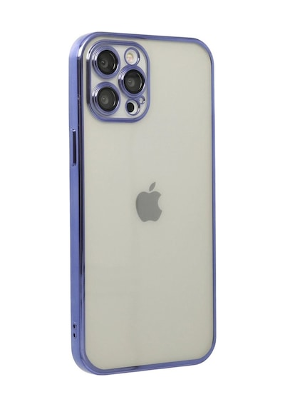 Apple İphone Uyumlu 12 Pro Kılıf Razer Lensli Silikon - Mor Çok Renkli