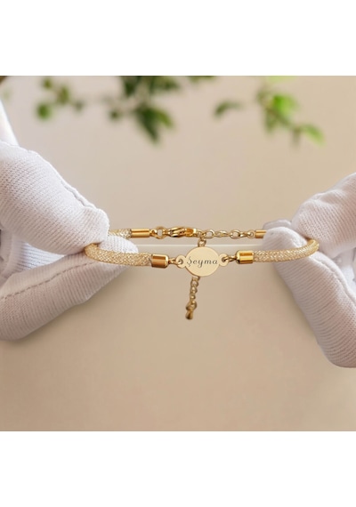 Archin Şeyma İsmine Özel Oval Motifli Hasır Kordonlu 14 Ayar Altın Plakalı Hediye Bileklik-415isim Şeyma Archin Şeyma İsmine Özel Oval Motifli Hasır Kordonlu 14 Ayar Altın Plakalı Hediye Bileklik-415isim Şeyma