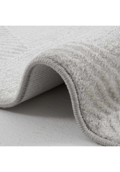 Hoom Rugs Akik 8606 Gri Modern Makine Halısı Gri