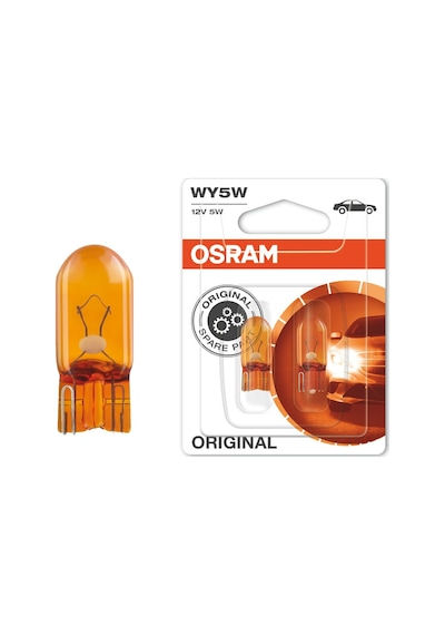Otomısırlı Osram 12V 5W Dipsiz T10 Turuncu Park Ampulü (2 Adet)