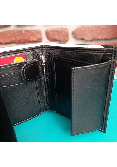 Gvnbag Hakiki Deri Erkek Bozuk Para Gözlü Siyah Cüzdan Gvn-0114 Siyah