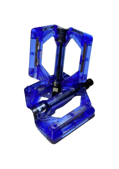 Bike Sky Evo Şeffaf Renkli Platform Geniş Pedal Platform Bisiklet Pedalı Reflektörlü