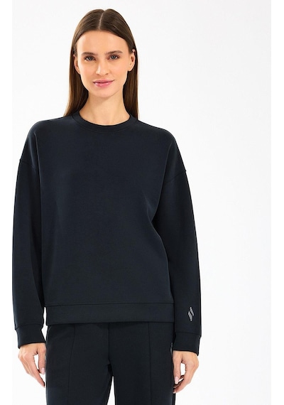 Skechers W Lounge Loose Crew Neck Kadın Sweatshirt - S2510052-11097 Siyah