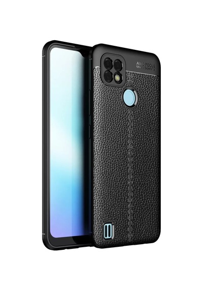 Newface Realme C21 Kılıf Auto Focus Kapak - Siyah