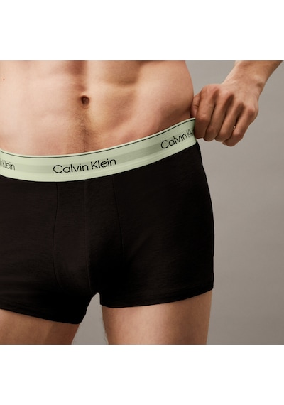 Calvin Klein Trunk 3^lü Erkek Siyah Renkli Bantlı Boxer 026 Lv00nb4392 Siyah
