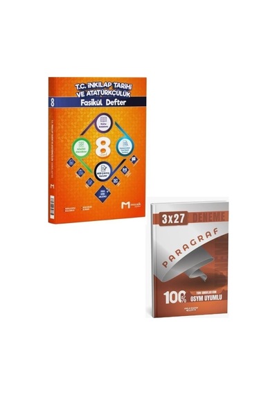 Mozaik 2027 8. Sınıf Tc İnkılap Tarihi Ve Atatürkçülük Fasikül Defter Konu Anlatımı + Anla Kazan Paragraf