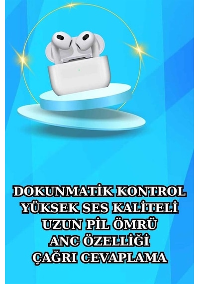 Mey İthalat Akıllı Saat Ve Kulaklık Seti Bildirim Görme Arama Cevaplama Anc Özelliği