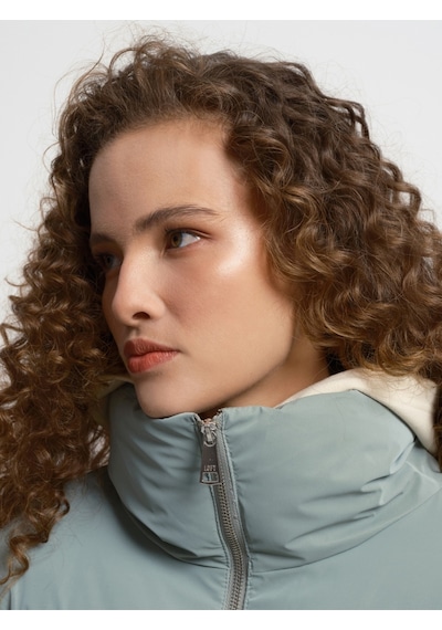 Regular Fit Kadın Mont Mint Yeşili