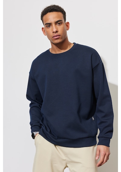 AC&Co / Altınyıldız Classics Erkek Lacı Oversize Bol Kesim Bisiklet Yaka Düz Sweatshirt Lacı AC&Co / Altınyıldız Classics Erkek Lacı Oversize Bol Kesim Bisiklet Yaka Düz Sweatshirt Lacı