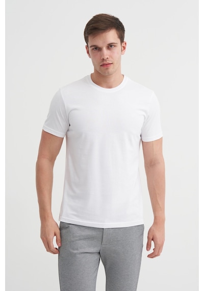 Cazador Basic Süprem Erkek T-shirt 46230 Beyaz