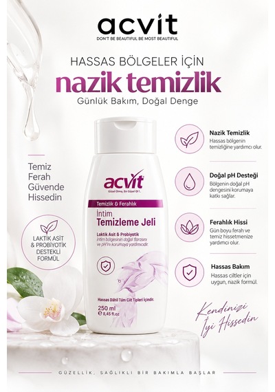 Acvit İntim Temizleme Jeli 250 ML