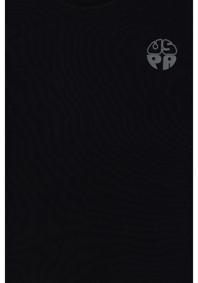U.S. Polo Assn. Erkek Çocuk Siyah Comfort Basic Bisiklet Yaka Tişört 50295503-VR046