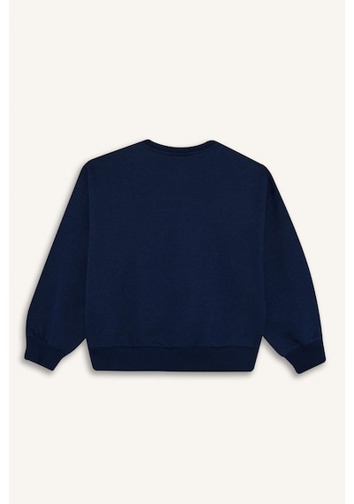 Defacto Kız Çocuk Relax Fit Bisiklet Yaka Baskılı Sweatshirt E8894a825aunv241 Lacivert Defacto Kız Çocuk Relax Fit Bisiklet Yaka Baskılı Sweatshirt E8894a825aunv241 Lacivert