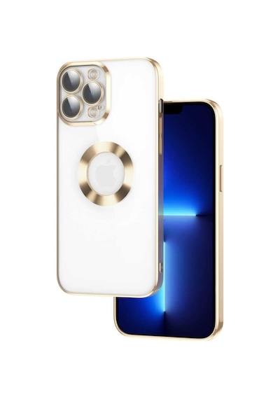 Apple Uyumlu iPhone 13 Pro Max Kılıf Logo Gösteren Kamera Korumalı Silik