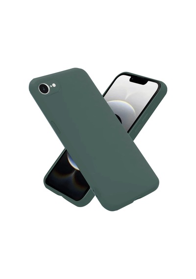 İphone 16e Kılıf First Silikon - Koyu Yeşil