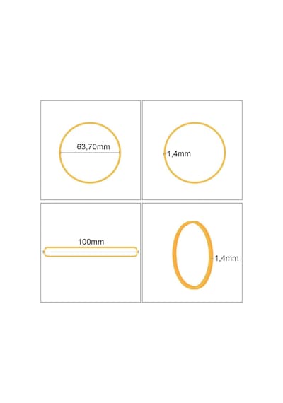 Ekoset 100Mm Kauçuk Paket Ambalaj Lastiği 5.000 Adet