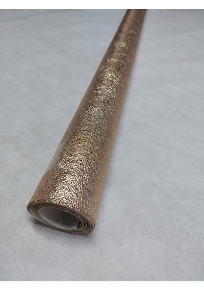 Lanse Suni Deri Yapışkanlı Altın Suni Deri 1 Adet 100 CM x 140 CM