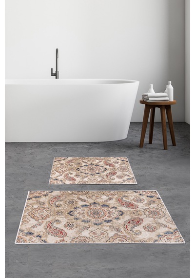 Alanur Trend Kaymaz Taban Dijital Banyo Takımı Kt445 krem