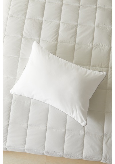 Ocean Home Textile Pamuklu Saten Biyeli Mikrojel Yastık 50 X 70 Cm Beyaz