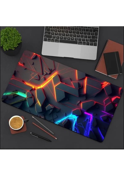 Sge Teknoloji 85x34 Cm 3d Boyut Tasarımı Kaydırmaz Taban Speed Yüzey Oyuncu Mouse Pad Gaming