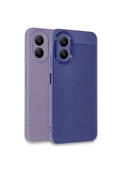 Oppo A38 Kılıf Auto Focus Kapak - Lila 0.2M-Çok Renkli