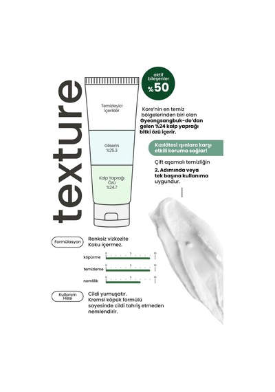 Derma Factory Hassas Ciltler İçin %24 Houttuynia Cordata İçeren Vegan Temizleyici Derma Factory Foam 120 gr