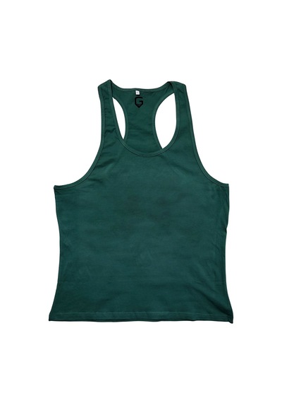 Top Glory Fitness Gym Tank Top Atlet Sporcu Atleti Yeşil 5029 Koyu Yeşil
