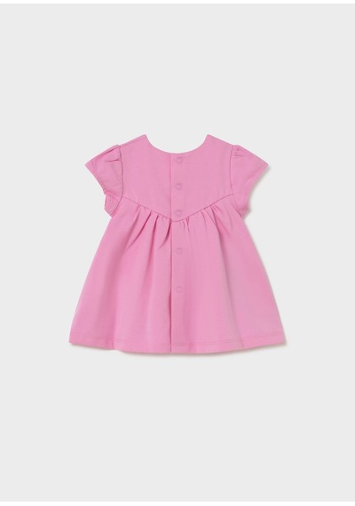 Kız Bebek Baskılı Elbise 1817 Pembe