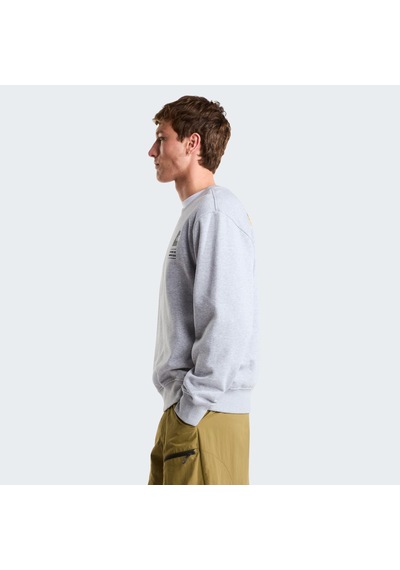 The North Face U Tnf Celebratıon Relaxed Crew-graphıc Erkek Sweatshirt Nf0a8gatdyx1 Gri