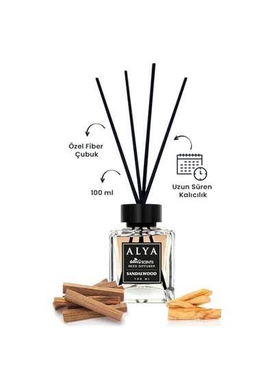 Nature's Scents Sandalwood Bambu Çubuklu Oda Kokusu - Sandal Ağacı Kokusu Acıbadem