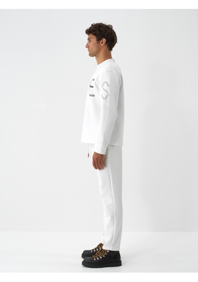 Xint Ekru Pamuk Dokulu Regular Fit Sweatshirt 300344