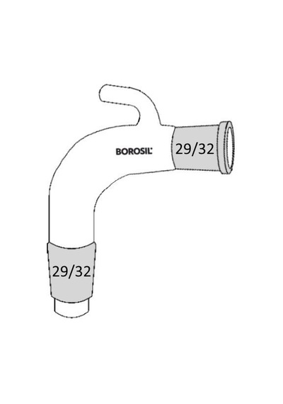 Borosil Havalandırmalı 29/32 Cam Dağıtım Adaptörü
