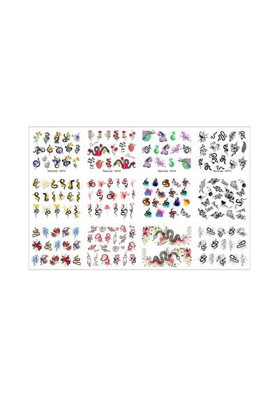 Su Transferli Nail Art Sticker D010 52377-2