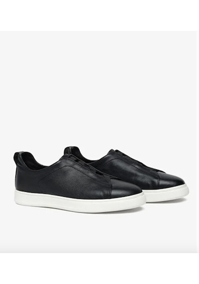 Greyder 18952 6y Siyah Hakiki Deri Erkek Sneaker Spor Ayakkabı Siyah