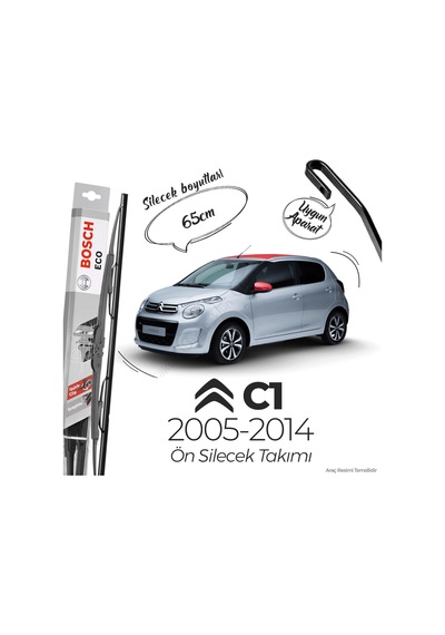 Citroen C1 Silecek Takımı 2005-2013 Bosch Eco