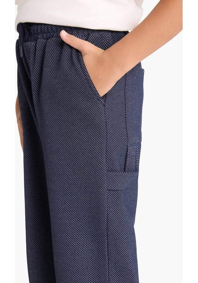 Defacto Erkek Çocuk Oversize Geniş Kalıp Beli Lastikli Eşofman Altı G3274a825wnnv146 Lacivert-nv146