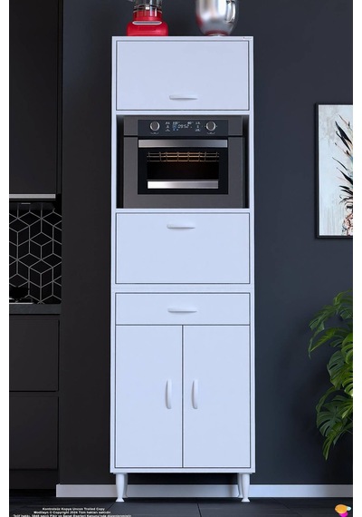 Sedef 60 Cm Fırın Ve Mikrodalga Dolabı Çift Kapaklı Çok Amaçlı Mutfak Kiler Dolabı 60x195x48 Cm Beyaz Sedef 60 Cm Fırın Ve Mikrodalga Dolabı Çift Kapaklı Çok Amaçlı Mutfak Kiler Dolabı 60x195x48 Cm Beyaz
