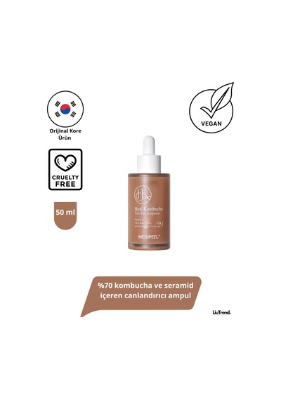 Medipeel Hyal Kombucha Tea-tox Ampoule 50 Ml %70 Kombucha Ve Seramid Içeren Canlandırıcı Ampul